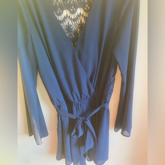 Altar’d State Navy Romper - Picture 1 of 4